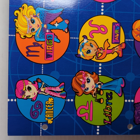 Lisa Frank | Other | Vintage Lisa Frank Star Friends Zodiac 2 Pocket ...
